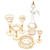 MURANO GLASS GOBLETS<br>Murano