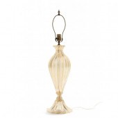 MURANO GLASS LAMP, ATTR. BAROV