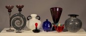 MURANO GLASS LOTNine pieces of