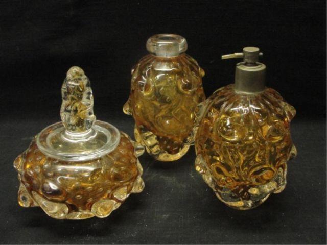 MURANO Glass Midcentury 3 Piece
