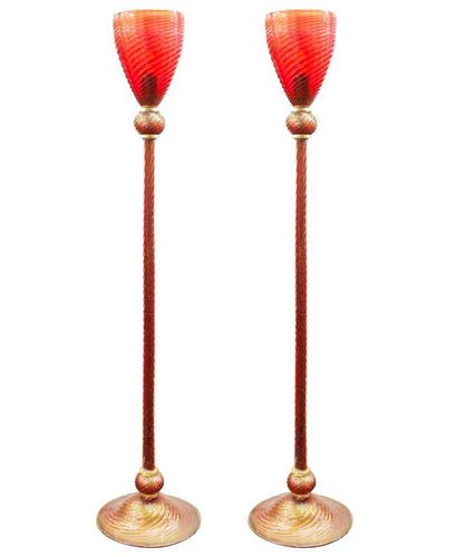 MURANO GLASS MODERN TORCHIERE FLOOR