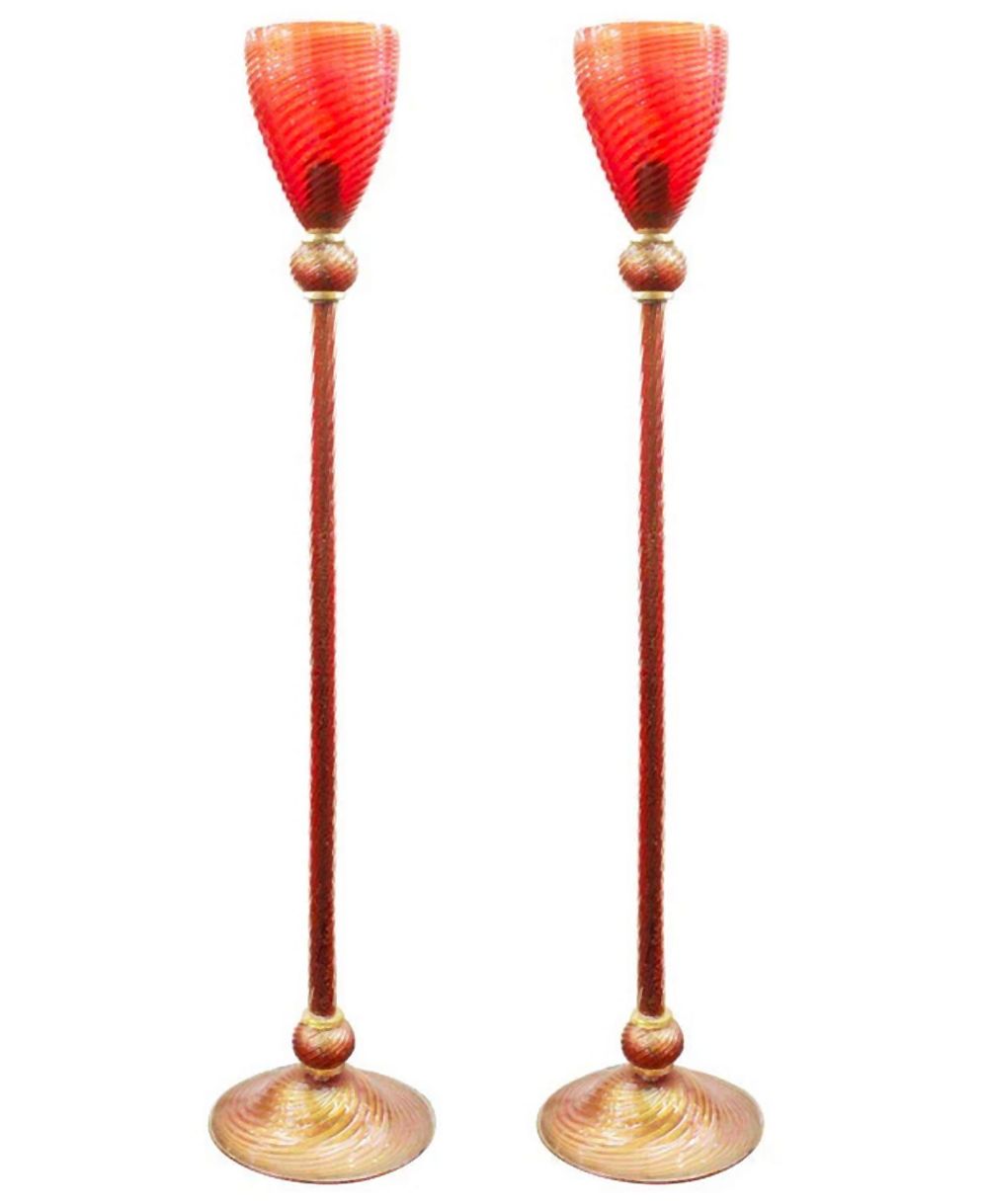MURANO GLASS MODERN TORCHIERE FLOOR