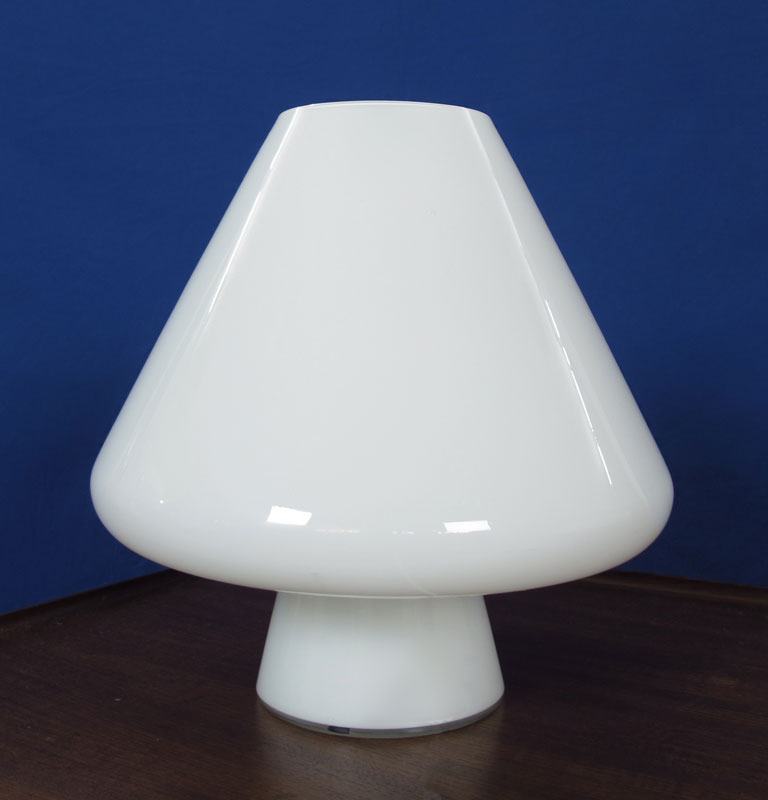 MURANO GLASS ''MUSHROOM'' LAMP: All
