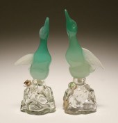 Murano glass opaline green bod
