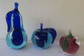 MURANO GLASS PEAR & APPLE BOOK