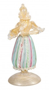 Murano Glass Sculpture of a Wo