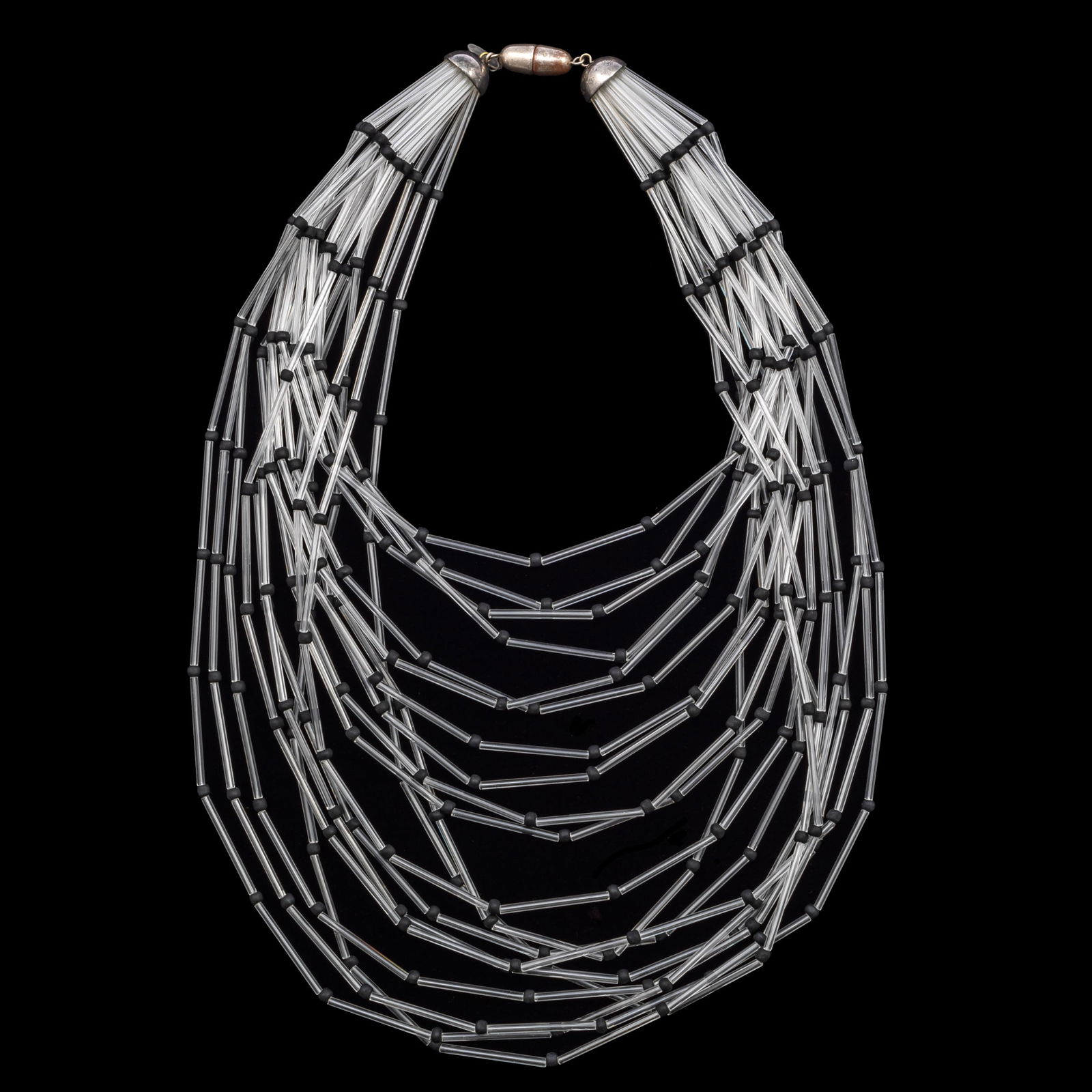 MURANO GLASS, SILVER BIB