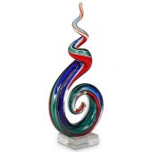 MURANO GLASS SPIRAL SCULPTURED