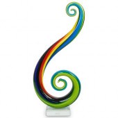 MURANO GLASS SPIRAL SCULPTURED