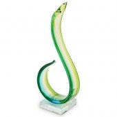 MURANO GLASS SPIRAL SCULPTURED