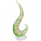 MURANO GLASS SPIRAL SCULPTURED