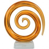 MURANO GLASS SPIRAL SCULPTURED