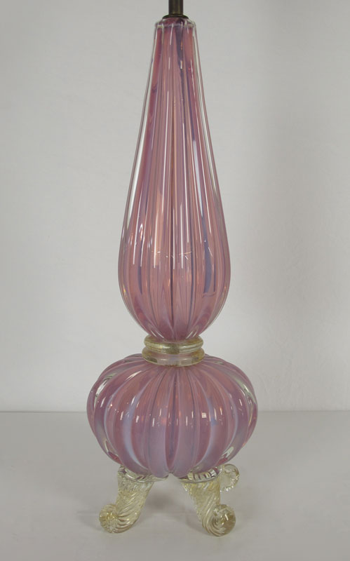 MURANO GLASS TABLE LAMP attrib