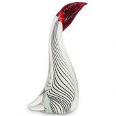 MURANO GLASS TOUCAN SCULPTURED