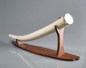MURANO GLASS TUSK SCULPTUREA M