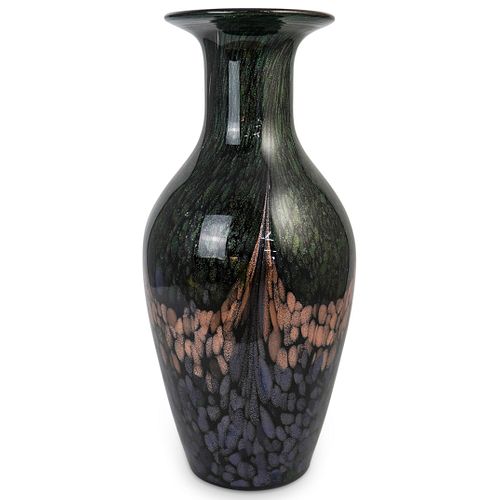 MURANO GREEN & GOLD GLASS
