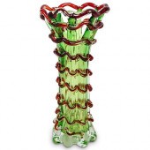 MURANO GREEN & RED ART GLASS V