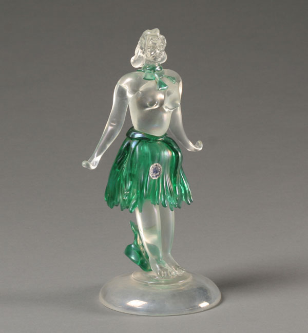 Murano Iridescent nude art glass