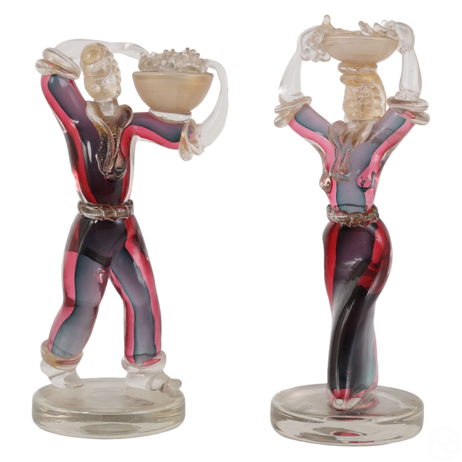 MURANO ITALIAN PAIR BAROVIER