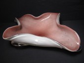 Murano large purple & white bu