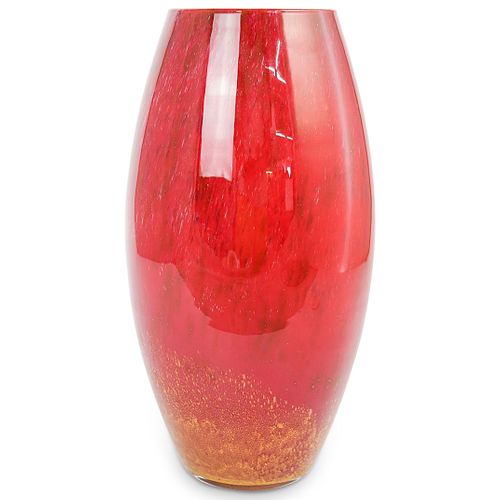 MURANO LARGE RED CRYSTAL ART