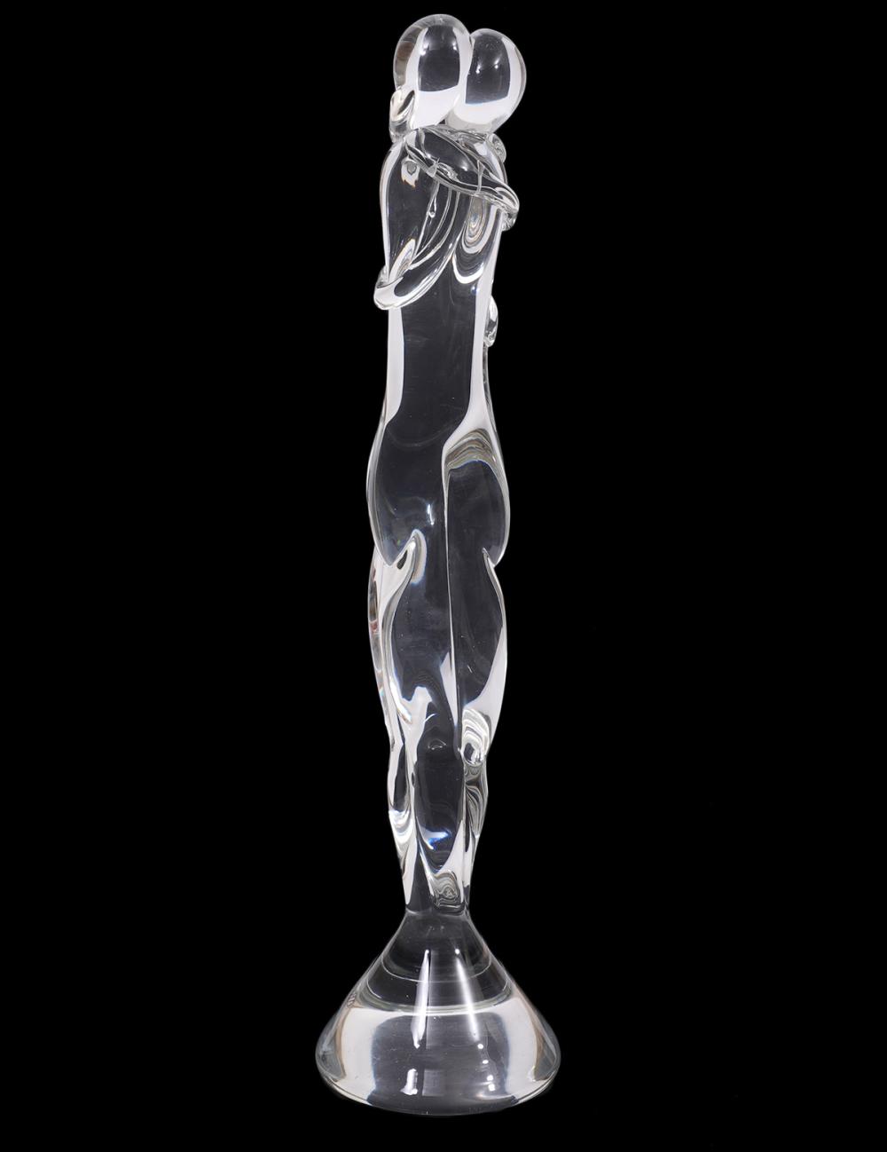MURANO 'LOVERS' ITALIAN CLEAR GLASS