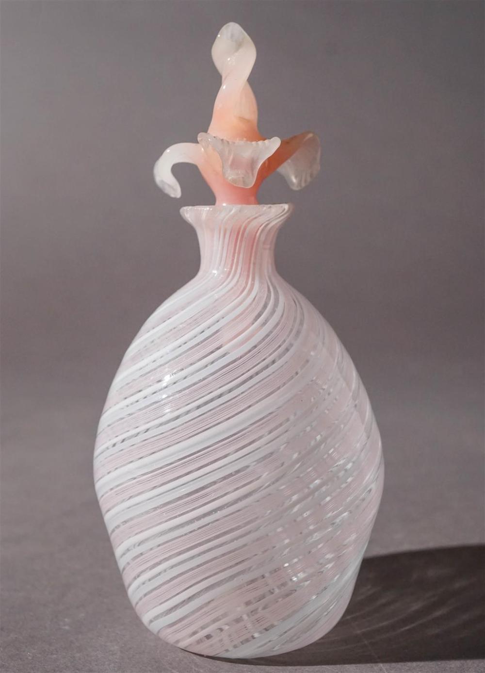 MURANO PINK AND WHITE CANDY