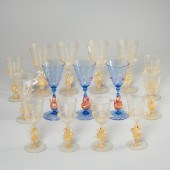 MURANO SALVIATI STYLE SWAN & P