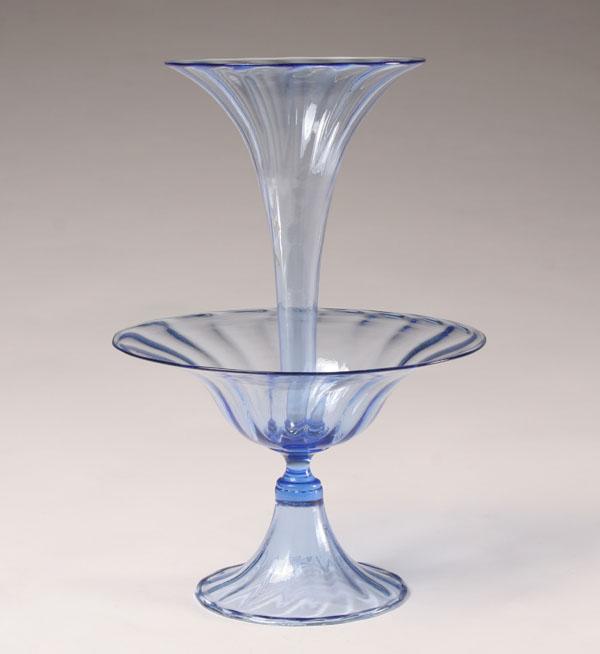 Murano soffiati 2-tier blue