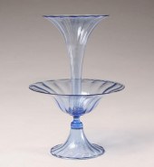 Murano soffiati 2-tier blue ta