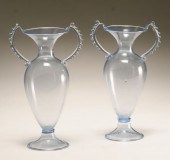Murano Soffiati blue art glass