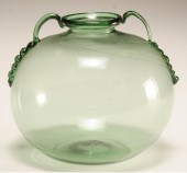 Murano Soffiati green art glas