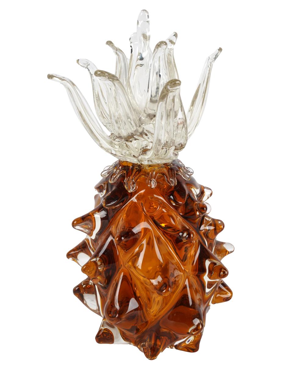 MURANO-STYLE GLASS PINEAPPLE