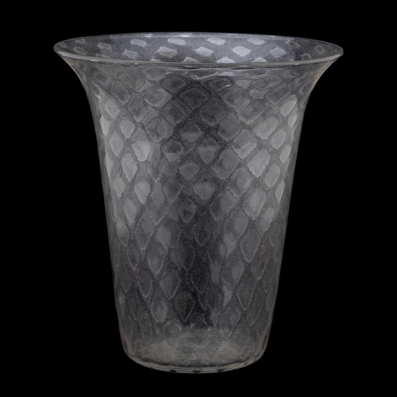 MURANO STYLE HAND-BLOWN COLORLESS
