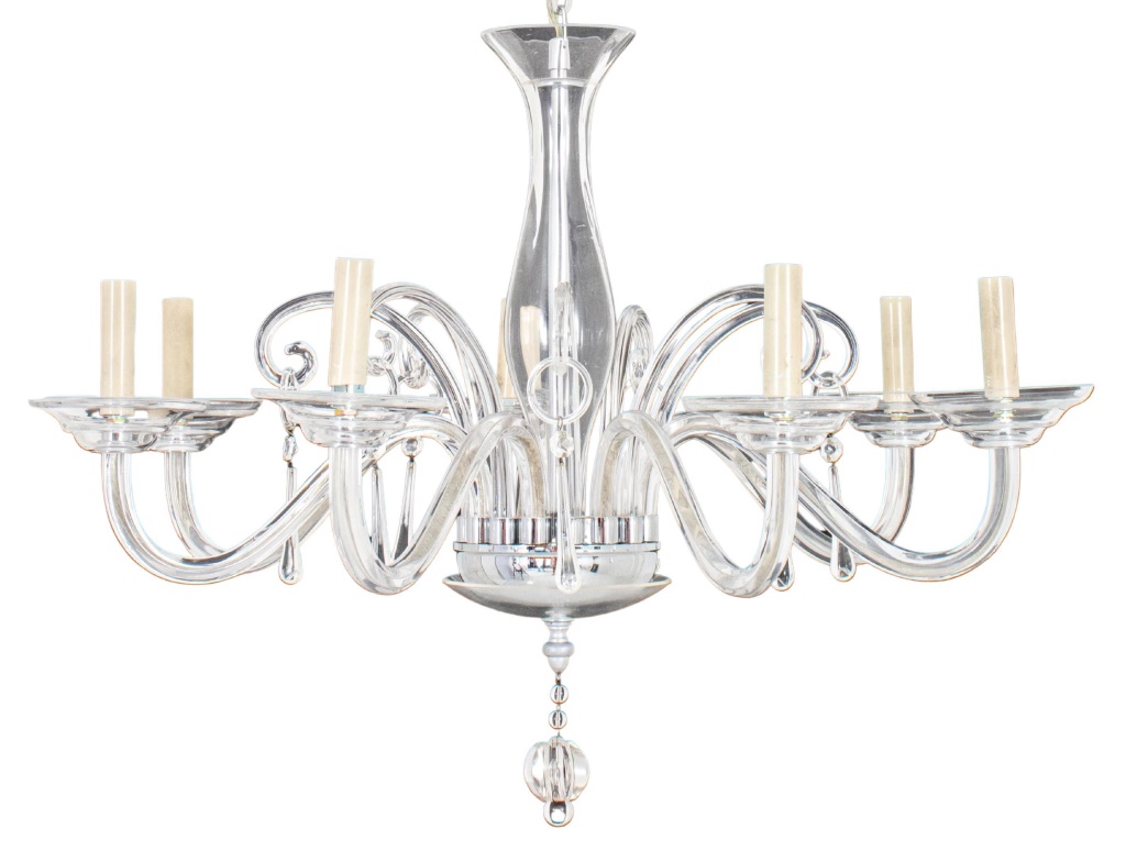 MURANO STYLE SEVEN ARM GLASS