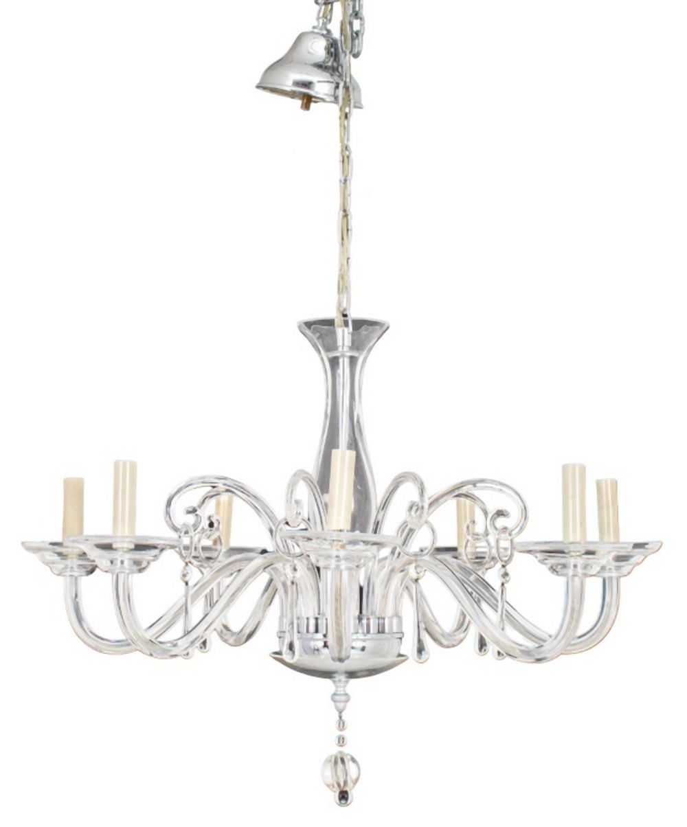 MURANO STYLE SEVEN-ARM GLASS