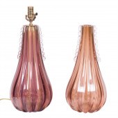 MURANO, TABLE LAMPS, PAIR Mura