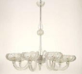 MURANO THREADED BLOWN GLASS 7-