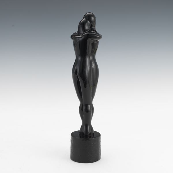 MURANO VINTAGE BLACK ART GLASS
