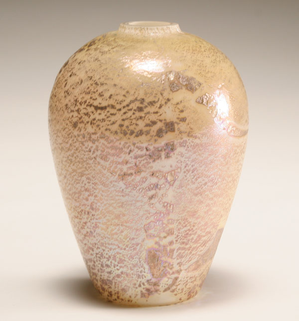 Murano white cased art glass