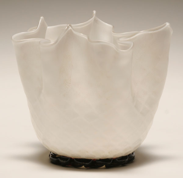 Murano white opaque glass