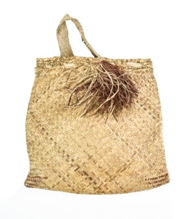 MURIK BASKET BAG, SQUARE BILUM /