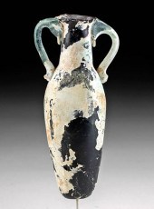 MUSEUM-EXHIBITED ROMAN GLASS A