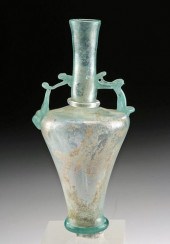 MUSEUM-EXHIBITED ROMAN GLASS F