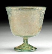 MUSEUM-EXHIBITED ROMAN GLASS F