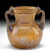 MUSEUM-EXHIBITED ROMAN GLASS J