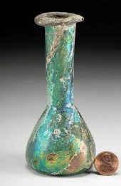 MUSEUM EXHIBITED ROMAN GLASS U