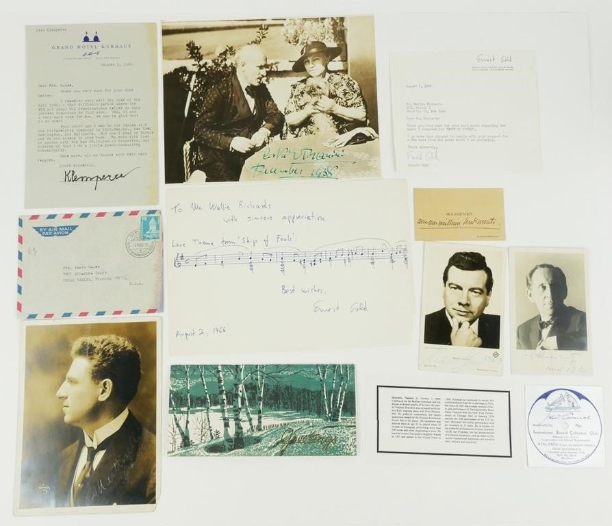 MUSIC AUTOGRAPHS, HOROWITZ