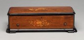Music box, rosewood with inlai
