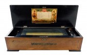MUSIC BOX, SWISS, LATE 19TH /